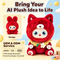Jouet en peluche interactif AI Chat porte-bonheur avec yeux LED, chat vocal, racontant des histoires, cadeau pour enfants, vente en gros ZCM-01