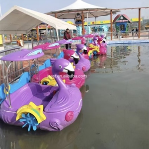Hot Bán Điện Nước Rides Trẻ Em Dành Cho Người Lớn Bumper Thuyền Vịt Flamingo Chèo Thuyền Aqua Mùa Hè Hồ Bơi - Product Image 1