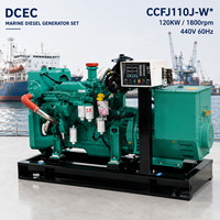 Groupe électrogène diesel marin SCDC DCEC 110 kW 440 V 60 Hz 6BTA5.9-GM120 1800 tr/min, turbocompressé, usage intensif, fourni directement par l'usine