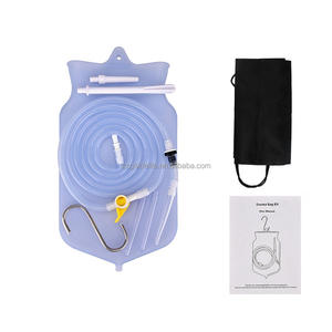 Kit de poche à enema en silicone imperméable Goldelite 2025 de 2 L pour le nettoyage <span class=keywords><strong>du</strong></span> côlon et la détoxification, usage en salon de beauté - Product Image 2