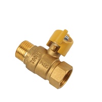 Vanne à bille IFAN 1/4'' - 4'' avec poignée longue, filetée, en laiton galvanisé, pour gaz