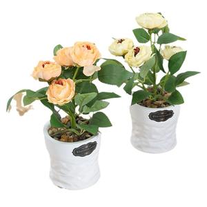 <span class=keywords><strong>Pot</strong></span> de fleurs artificielles élégant <span class=keywords><strong>en</strong></span> forme de rose pour la décoration de la maison, du bureau, du bureau à domicile, plante artificielle <span class=keywords><strong>en</strong></span> <span class=keywords><strong>pot</strong></span>, centre de table pour le salon - Product Image 5