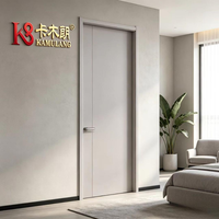 Porte intérieure en bois composite sur mesure, ouverture latérale, isolation phonique, moderne, pour chambre, entrée, villa, appartement, salle de bain, hôtel