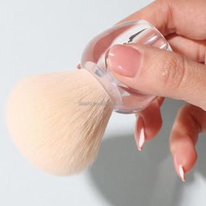 DIAS <span class=keywords><strong>Precio</strong></span> de Fábrica Nuevo Mango de Plástico Polvo Corporal Suave Niños Lindo Simple Tamaño de Viaje Venta al por mayor Rosa Pincel de Maquillaje Individual - Product Image 3