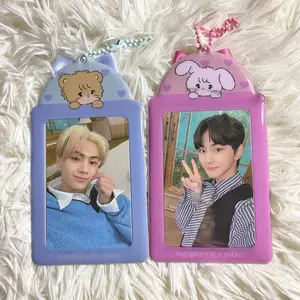 Factory price Custom Design Cute Korea Style PVC Card Cover Case Kpop Photocard Holder Stars Photo Collect Card Holders