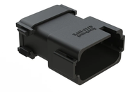 Conector de Cable Macho Original Amphenol AT16-15PE-K003 de 15 Vías, Tipo E, Negro, IP67, Diámetro Reducido Sello con Tapa Final # 16 Contactos