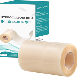 Rollos de apósitos hidrocoloides de varios tamaños con bordes, apósitos para el cuidado de heridas, parches absorbentes grandes para el acné - Product Image 1