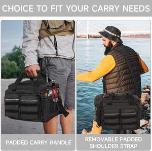 Sac à dos de pêche gratuit avec porte-cannes, sac à dos de pêche imperméable avec bretelles cachées - Product Image 3