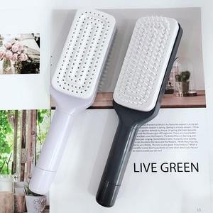 <span class=keywords><strong>Brosse</strong></span> <span class=keywords><strong>à</strong></span> <span class=keywords><strong>cheveux</strong></span> rétractable <span class=keywords><strong>autonettoyante</strong></span> avec poils en nylon <span class=keywords><strong>Brosse</strong></span> <span class=keywords><strong>à</strong></span> <span class=keywords><strong>cheveux</strong></span> démêlante pour usage domestique avec fonctions de massage par évent - Product Image 4