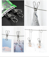 Pinzas de Ropa de Acero Inoxidable, Resistentes al Viento, Pinzas Metálicas para Ropa, con Agarre Fuerte, para Secar Mantas, Toallas y Ropa de Cama