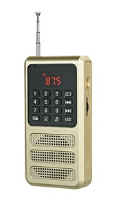 Xách tay Mini FM Radio cho <span class=keywords><strong>Bluetooth</strong></span> Pocket Walkman ghi âm giọng nói <span class=keywords><strong>SD</strong></span> Thẻ MP3 máy nghe nhạc có thể sạc lại pin hoạt động đèn pin - Product Image 2