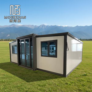 Casa Container Espandibile Plug-and-Play 40FT 20FT, Villa Prefabbricata Mobile 2-5 Camere da Letto, Residenza Pronta all'Uso - Product Image 1