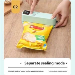 Huyo Charging Mini Wireless Fully Automatic Touch Control Sustainable Fashionable <b>Portable</b> <b>Vacuum</b> Sealing Machine Household - Product Image 3