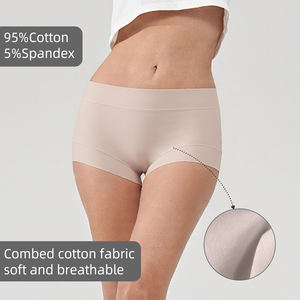 Ventes en gros de sous-vêtements en coton pour femmes, caleçons respirants pour femmes, boxers sans couture, culottes pour un confort quotidien - Product Image 3