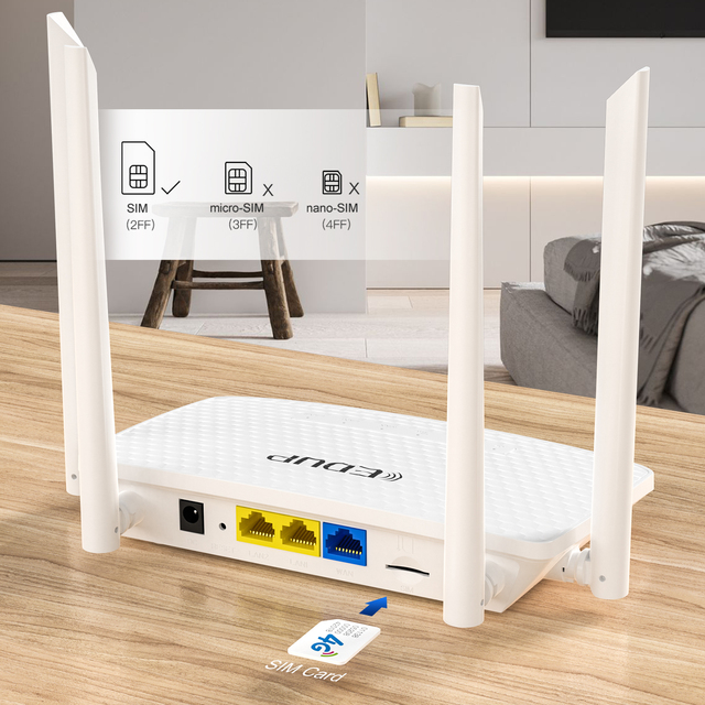 EDUP 300Mbps 4G Wifi Portable Router 4G LTE Universal Wifi Router SIM Card 4G Router for Southeast Asia Market