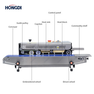 Équipement de scellage continu automatique, utilisation conviviale, conception durable pour l'emballage de sacs alimentaires, les produits en poudre, les collations et le café. - Product Image 3