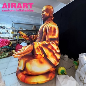 Décoration de fête <span class=keywords><strong>gonflable</strong></span> de <span class=keywords><strong>Bouddha</strong></span> de 3 m de haut, mascotte de ballon <span class=keywords><strong>gonflable</strong></span> <span class=keywords><strong>Bouddha</strong></span> doré - Product Image 4
