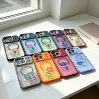 Coques givrées mates pour iPhone 18 Pro Max avec support d'objectif et protection magnétique pour iPhone 15/16/17 Pro Max