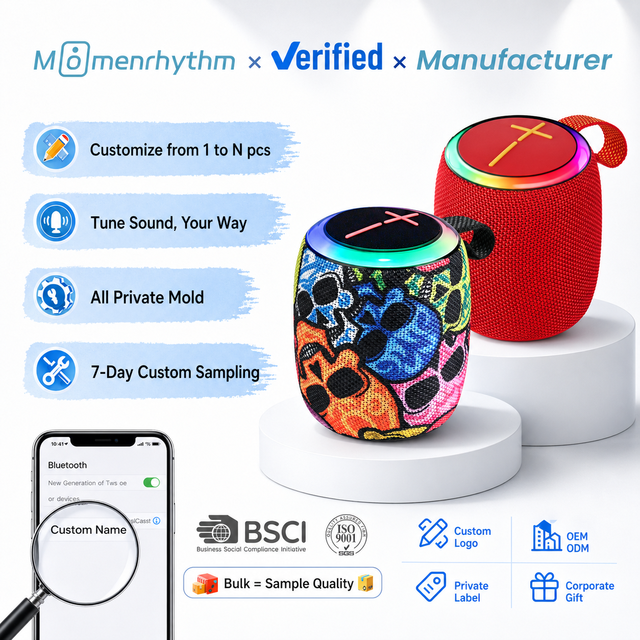 Wholesale Custom Appearance Mini Portable Waterproof Wireless Speaker Outdoor Desktop HiFi Music Device