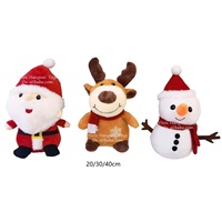 Peluche de Noël Père Noël, Renne, Bonhomme de neige, Arbre de Noël, 20/30/40 cm, Cadeau