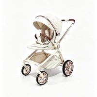 Poussette 3-en-1 OEM Youbei avec nacelle amovible, légère et pliable, siège réversible et amortissement des chocs
