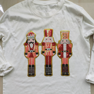 <span class=keywords><strong>2025</strong></span>新作カスタムデジタル化サービス大型クリスマス巨大くるみ割り人形スパンコールシェニール刺繍アイロン - Product Image 6