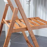 Inweto Articles ménagers écologiques en teck Chaises pliantes en bois de hêtre léger Siège de jardin en bois pour les chaises de patio en plein air