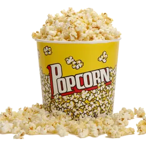 Secchio per popcorn con stampa personalizzata in fabbrica tazza di carta per vasca di mais 32/46/85oz secchio per popcorn personalizzato eco friendly secchio per popcorn