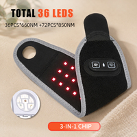 Ceinture de massage vibrante sans fil à LED infrarouges pour thérapie par la lumière rouge 660nm 850nm pour le poignet et la main – Vente en gros