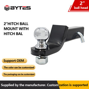 Pièces de remplacement pour remorque : Nouveau support de boule <span class=keywords><strong>d</strong></span>'<span class=keywords><strong>attelage</strong></span> en acier au carbone haute résistance de 2 pouces, revêtement poudré, de haute qualité, de la marque Bytes Off-road - Product Image 2