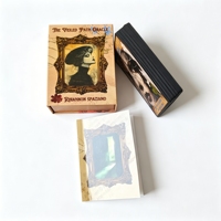 Impresión Personalizada de Alta Calidad, Baraja de Tarot Oracle al por Mayor, Cartas de Afirmación, Libro de Instrucciones, Cartas de Juego con Bordes Negros