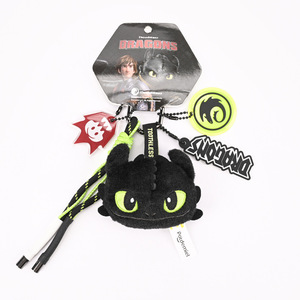 Universal Studios đào tạo bộ sưu tập rồng của bạn không răng sang trọng Keychain đêm/Fury ánh sáng mặt dây chuyền Thú nhồi bông đồ chơi - Product Image 5