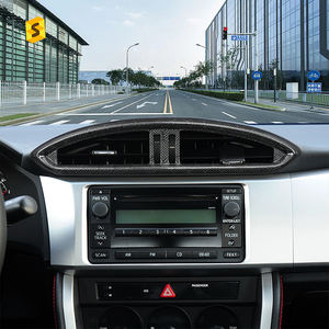 Accessori <span class=keywords><strong>Interni</strong></span> Auto in Vera Fibra di Carbonio, Copertura Decorativa per Bocchette di Ventilazione della Console Centrale per <span class=keywords><strong>Interni</strong></span> Auto <span class=keywords><strong>Subaru</strong></span> - Product Image 5