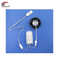 Ventilateur de refroidissement à cadre rond 40x40x10mm 12V 24V, pour chaussures, lampe torche, 4010 LED, 40mm