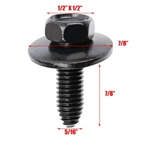 Vis à tête hexagonale indentée 5/16-18 X 7/8, état neuf, pour GM 12337916 3846202
