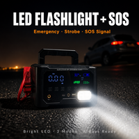 Démarreur de Voiture Portable 63000mAh 12V 24V 10000A avec Gonfleur de Pneus, Batterie Externe, Chargement USB, Écran LED et Protection Anti-étincelles