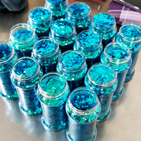 Vente directe usine : Pots de paillettes de 2 oz, paillettes épaisses et paillettes fines en gros pour l'artisanat et la décoration