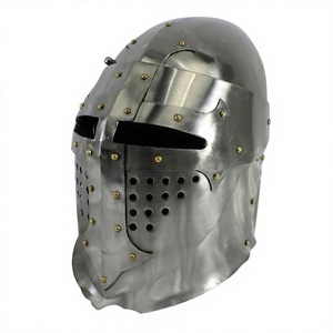 Casque de Bascinet Médiéval SCA, Casque de Chevalier pour Joute, Armure en Acier Calibre 18, Réenactement de Chevalier, Artisanat Métallique Calibre 18 - Product Image 2