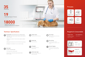 Analyseur d'hématologie vétérinaire QD-PH50R VET à 6 parties, équipement de diagnostic vétérinaire pour chiens, test de réticulocytes (RET), analyse sanguine CBC - Product Image 6