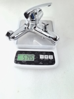 Luxe levier unique zinc corps robinet d'eau mélangeur carré comptoir lavabo salle de bain lavabo robinet double poignée salon