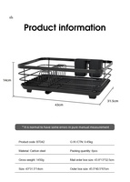 Fil d'acier extensible dîner ustensiles de cuisine assiette bol étendoir support étagère pour évier de cuisine accessoire