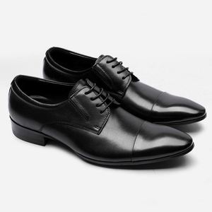 Customized <b>Men</b> Square Toe Handmade Height Increasing Wedding Party Shoe Casual <b>Dress</b> Oxford Office Shoes Anti-Slip Light Weight - Product Image 1