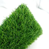 Tapis d'herbe artificielle tout vert, doux, confortable, haute densité, écologique, résistant au feu, pour aménagement paysager, intérieur/jardin/toit