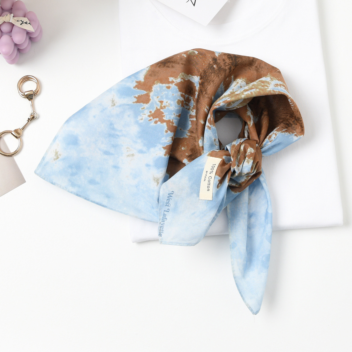 250 rendu caramel bleu-53x53 cm