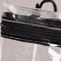 Sac de rangement pour pinceaux cosmétiques en PVC portable de voyage personnalisé ensemble de pinceaux de maquillage transparents porte-cylindre porte-stylo marqueur