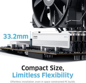 Klevv Fit V 32 GB (2x 16 GB) DDR5 RAM para Juegos 6000 MT/s PC5-48000 Sin Búfer No ECC 1.35V CL30 Kit de Memoria para Escritorio Fit V - Product Image 2