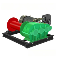 Treuil électrique triphasé robuste pour grues de construction minière, capacité 5T-50T, avec câble en acier