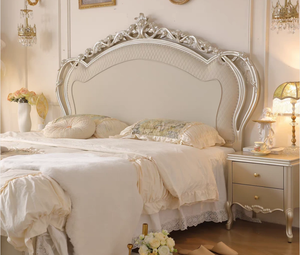 Solid Oak Wood King Size Bedroom <b>Bed</b> Set with European Design Leather Upholstery Adjustable <b>Bed</b> <b>Frame</b>-Durable Modern Furniture - Product Image 5