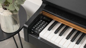 Piano numérique 88 touches personnalisé en usine pour adulte avec cabinet en bois, clavier à marteaux lestés en plastique, intégré French Dream - Product Image 5