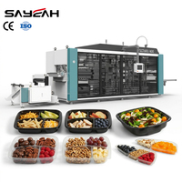 Automatische Afhaalvoedselverpakkingsdoos Fruitcontainer Vacuüm Plastic Multi-Stations Thermovormende Machine